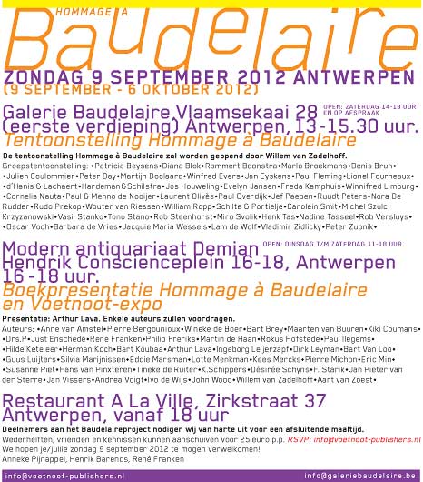 HOMMAGE A BAUDELAIRE - 2012